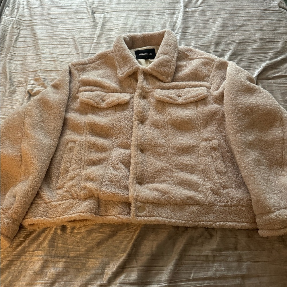Size xxl Furry cropped jacket from fashion, nova men